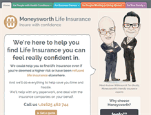 Tablet Screenshot of moneysworth.co.uk